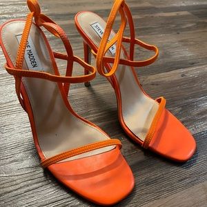 Orange Steve Madden heels
